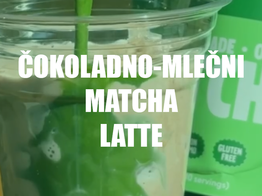 Čokoladno-mlečni matcha latte