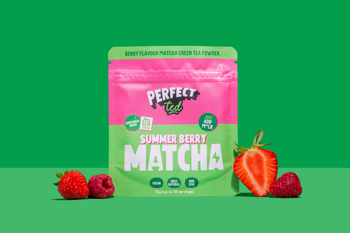 Matcha prah SOČNA JAGODA 75g