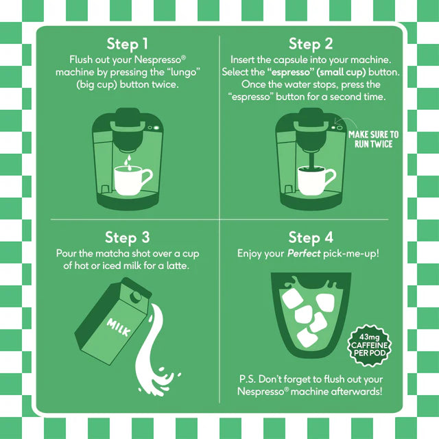 Original Matcha Nespresso® Compatible 10 Pods