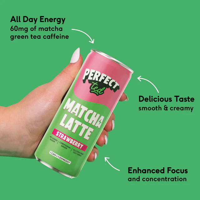 Matcha Latte z okusom jagode