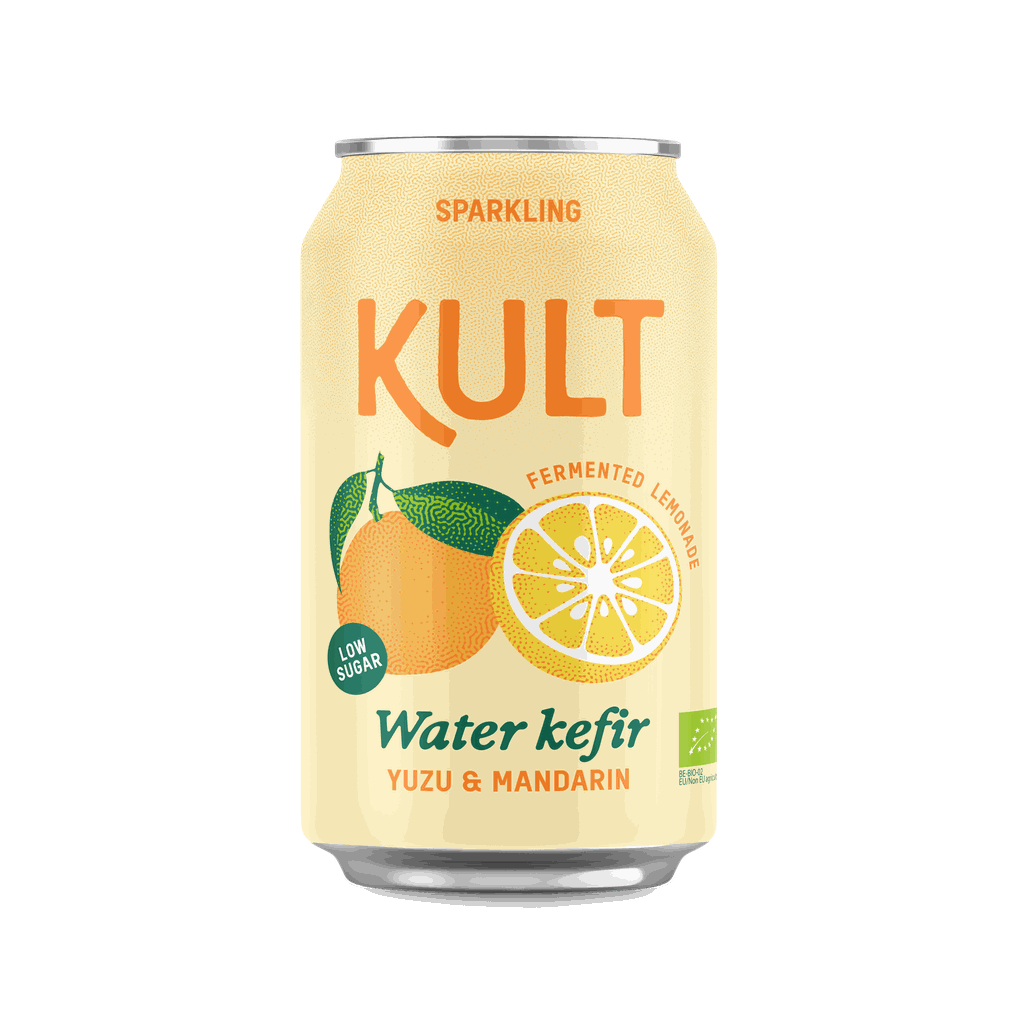 Kult Water Kefir, Yuzu & Mandarin, 330 ml