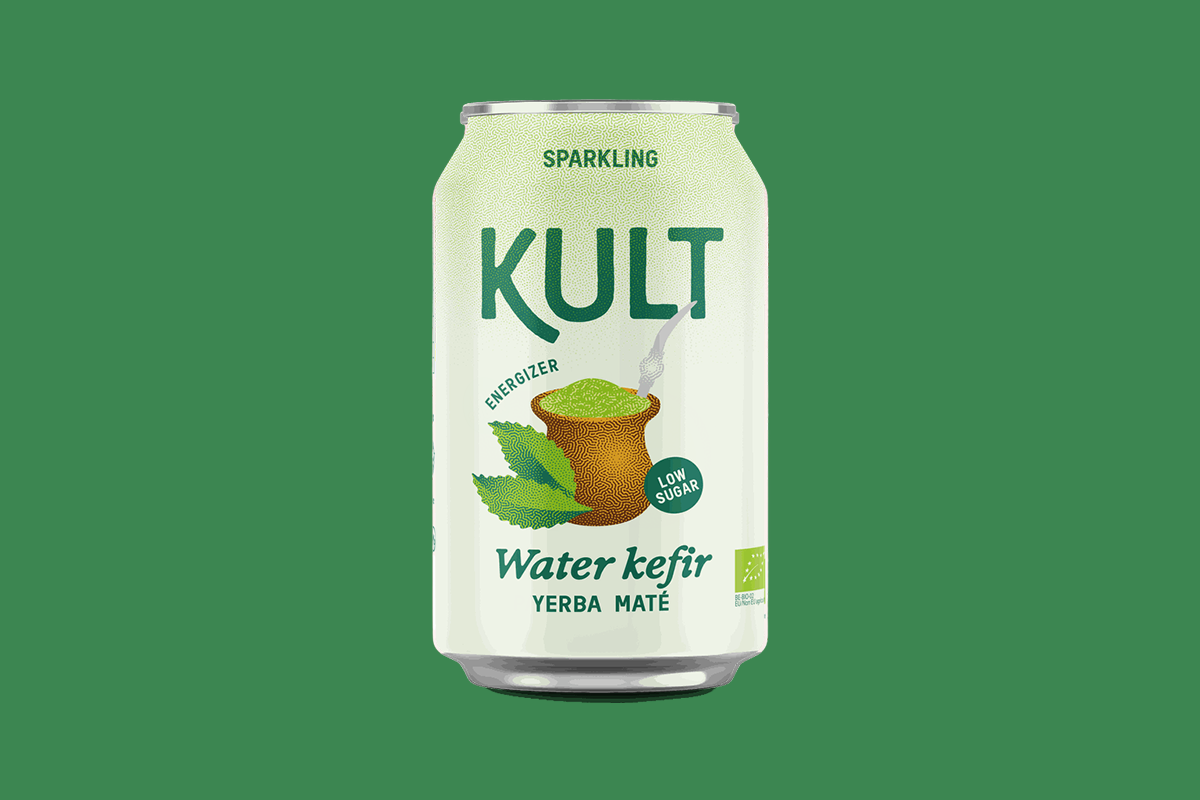 KULT vodni kefir, Maté, 330 ml