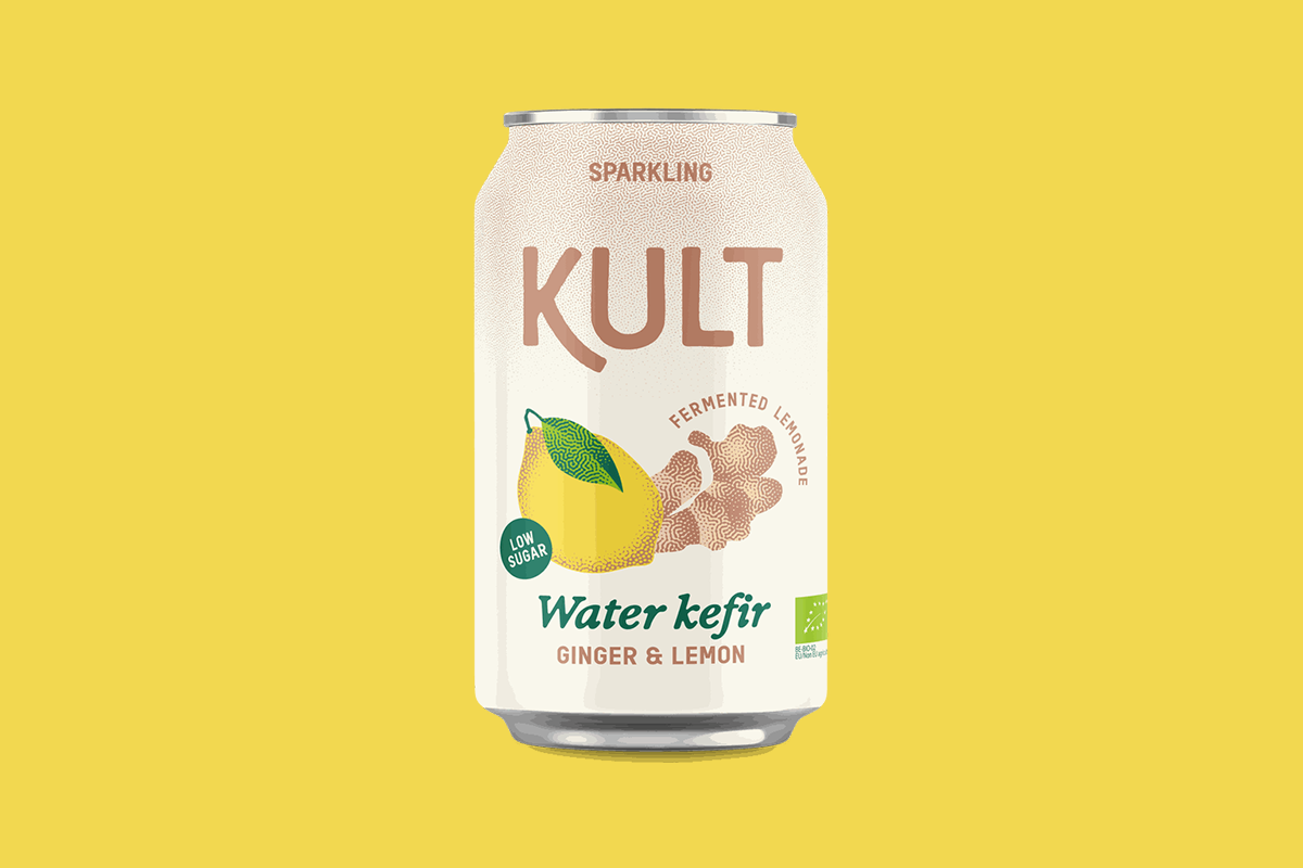 KULT vodni kefir, Ingver - Limona, 330ml