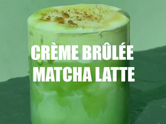 Crème Brûlée Matcha Latte
