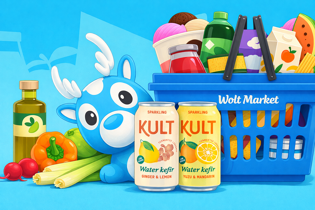 KULT-na novica: KULT vodni kefir zdaj na voljo tudi na Wolt Marketu