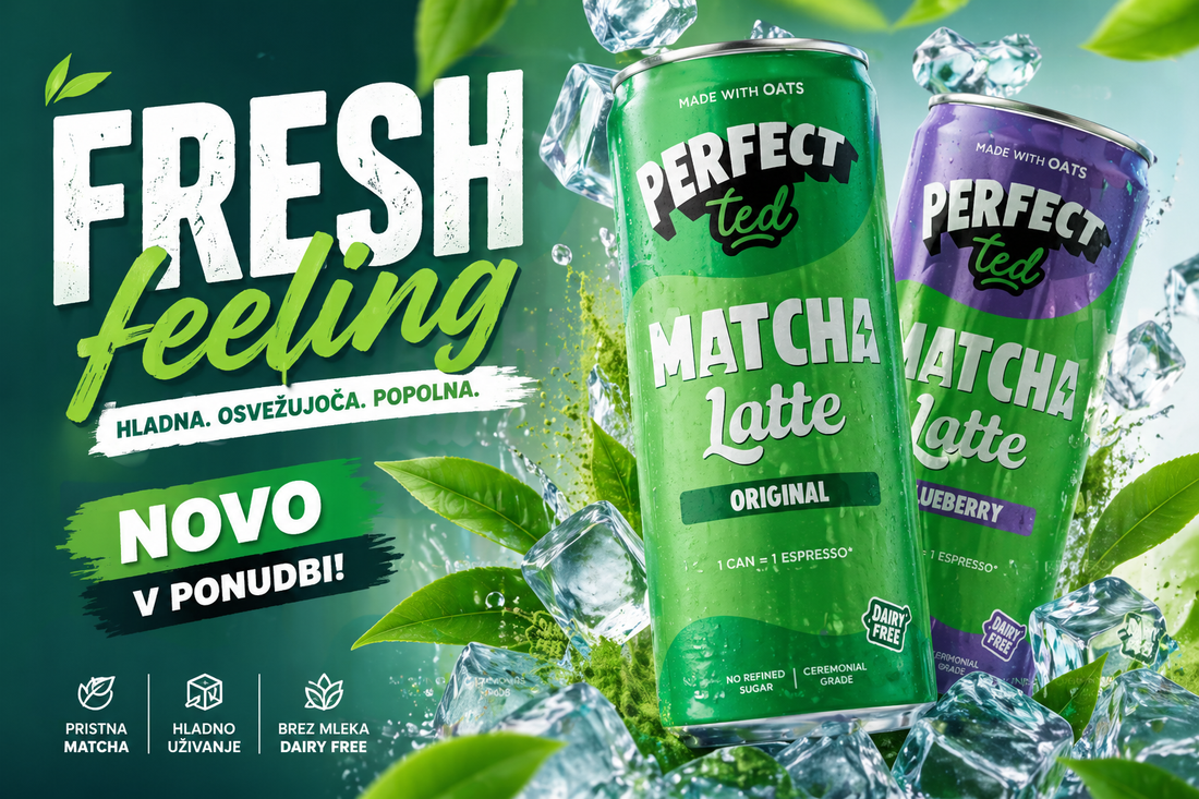 Predstavljamo dva nova okusa: Blueberry in Original Oat Matcha Latte