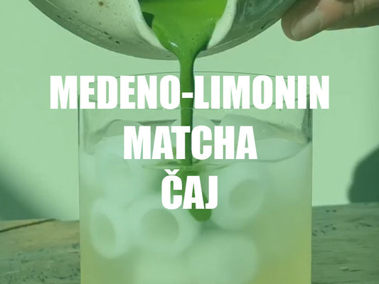 Medeno-limonin matcha čaj
