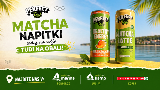 PerfectTed matcha napitki sedaj tudi na obali