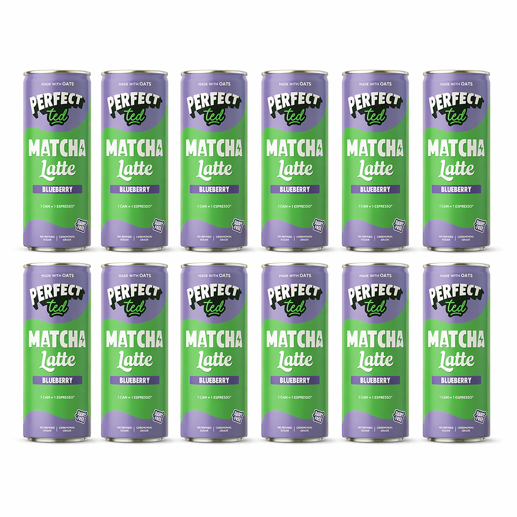 Blueberry Oat Matcha Latte