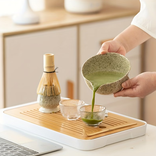 Japonski set za matcha čaj – 4-delni keramični komplet