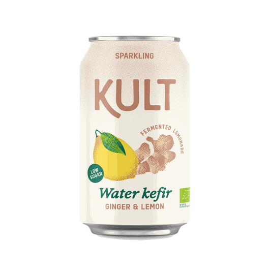 🎁 Kult Water Kefir, Ginger & Lemon, 330 ml (100% off)