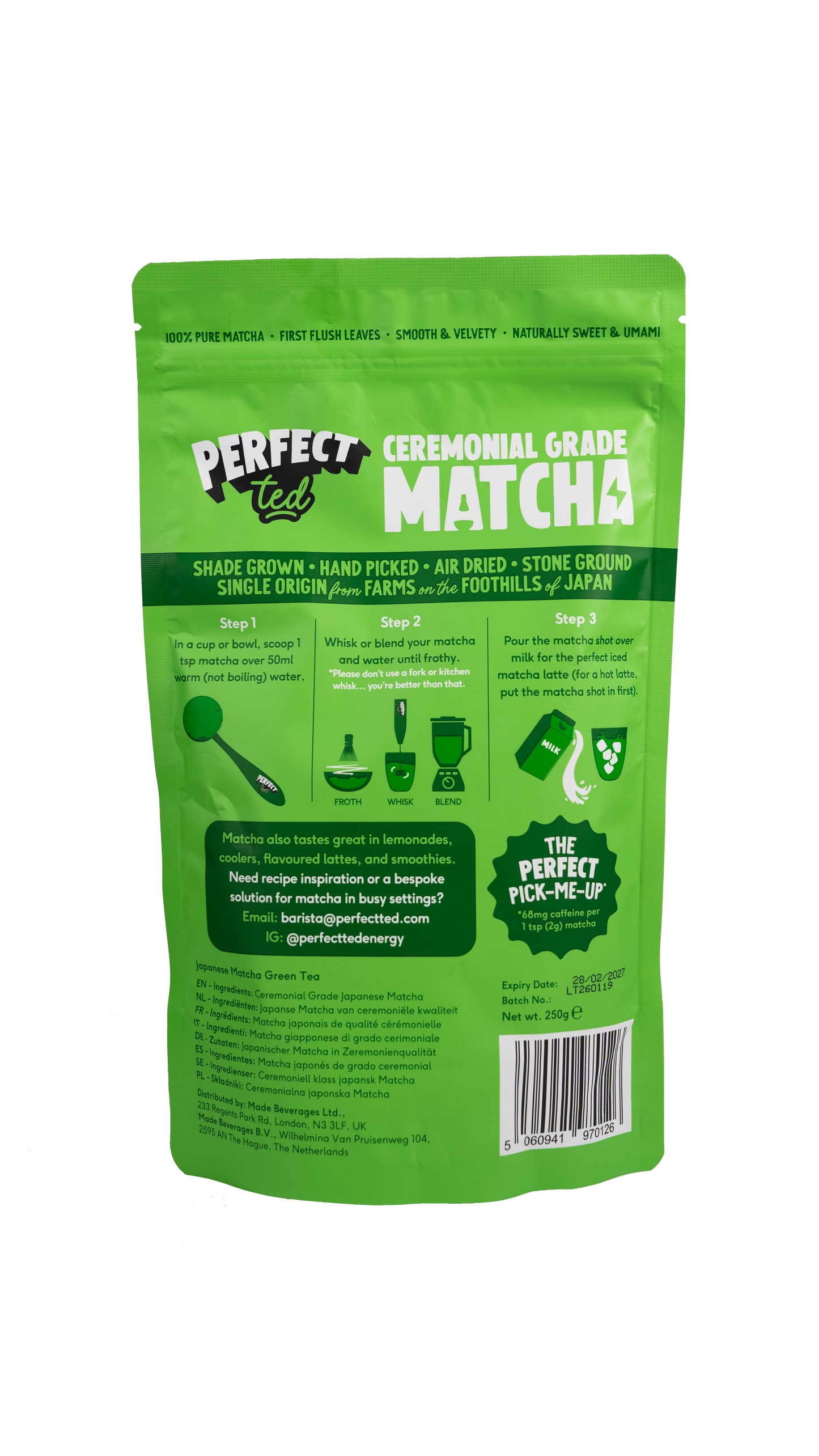 Ceremonialni Matcha čaj v prahu