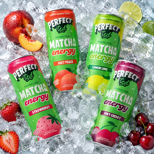 Novi PerfectTed Matcha Energy Variety Pack | Mešani paket naravnih matcha energijskih pijač