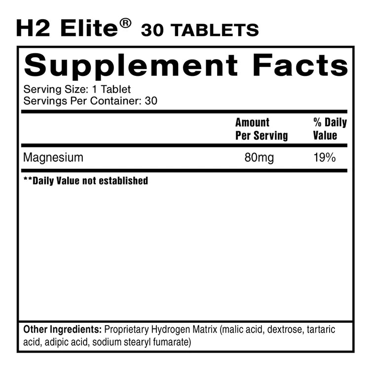 H2-Elite - Tablete z molekularnim vodikom