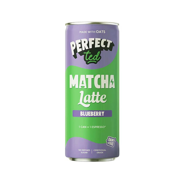Blueberry Oat Matcha Latte