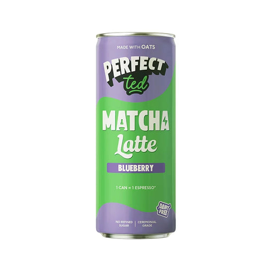 Blueberry Oat Matcha Latte