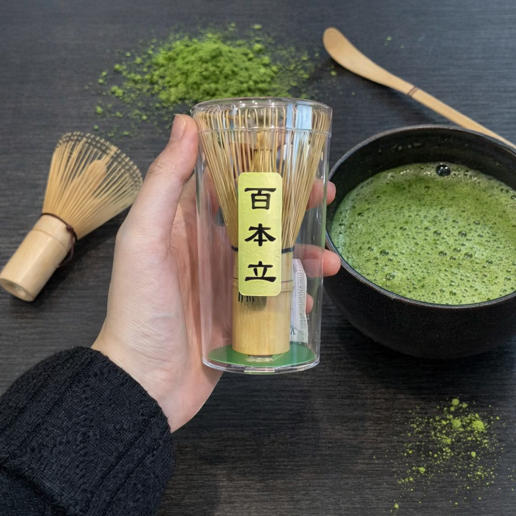 Japonska bambusova metlica za matcho (chasen)