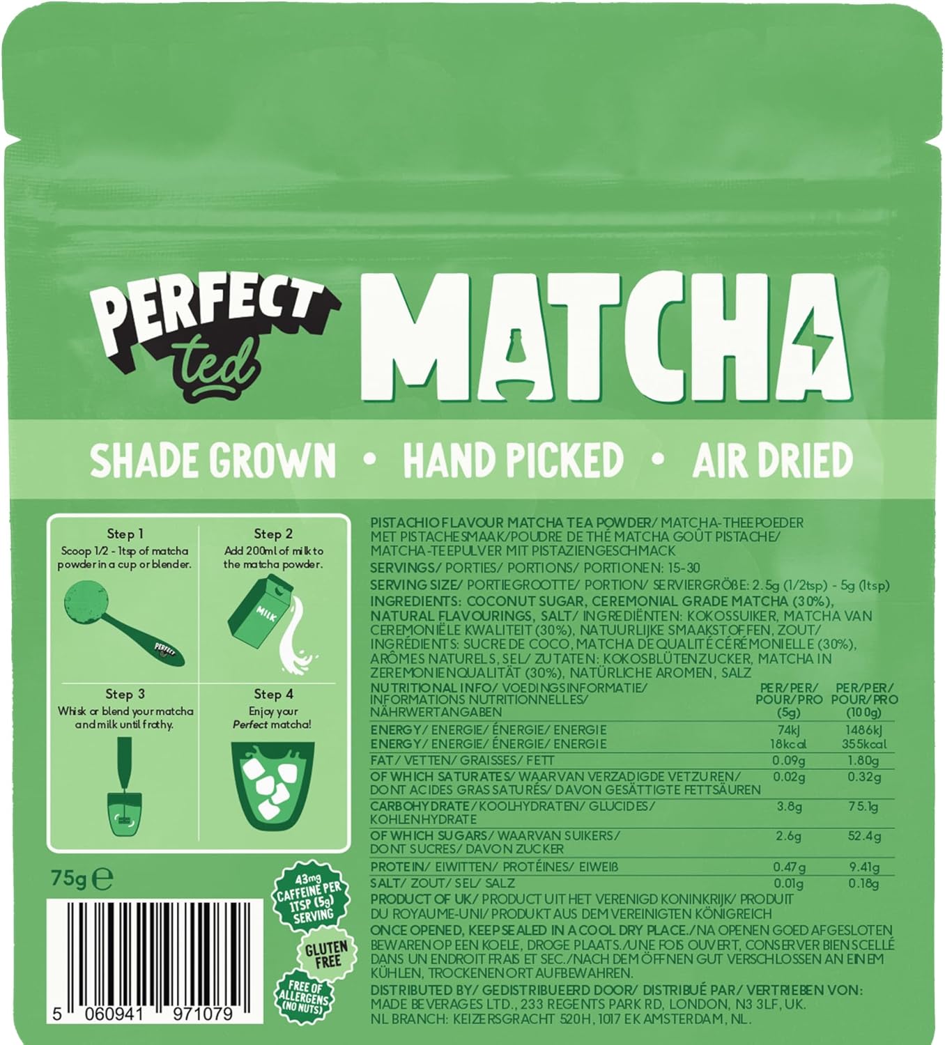 Pistachio Matcha Powder 75